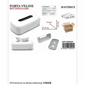 Prostokątny pojemnik na chusteczki