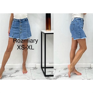 Szorty jeansowe imitujące spódnicę XS-XL