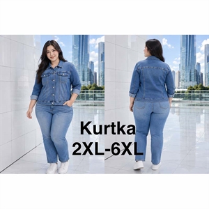 Kurtka jeansowa damska  2XL-6XL