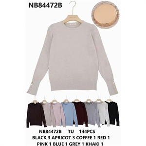 Sweter damski okrągły
