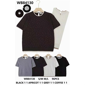 Sweter damski z krótkim rękawem  S/M-M/L