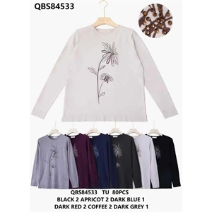 Sweter damski okrągły