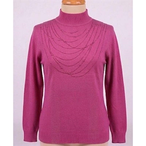 Sweter damski z półgolfem  S-2XL