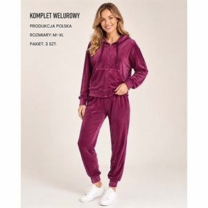 Komplet welurowy damski produkt Polski  M-XL