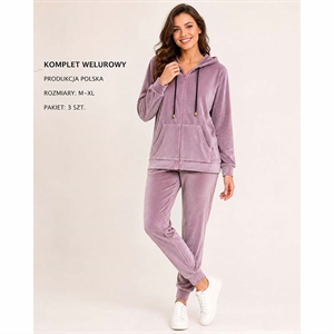 Komplet welurowy damski produkt Polski  M-XL