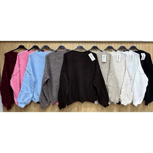 Sweter damski okrągły