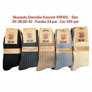 Skarpetki damskie kaszmir  35-38/39-42