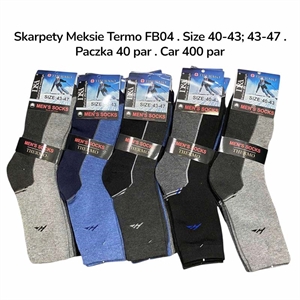 Skarpetki męskie termo  40-43/43-47