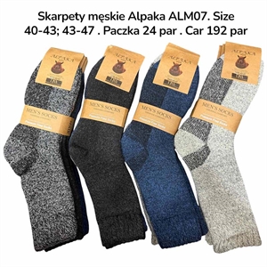 Skarpetki męskie alpaka  40-43/43-47