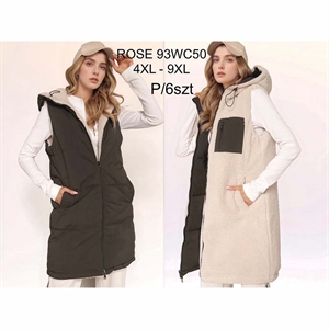 Kamizelka damska z futerkiem Big Size  4XL-9XL