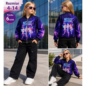 Bluza dziewczęca rozpinana na zamek  4-14 lat