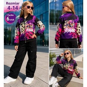 Bluza dziewczęca rozpinana na zamek  4-14 lat