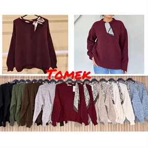 Sweter damski okrągły