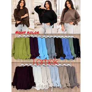 Sweter damski okrągły
