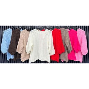 Sweter damski okrągły