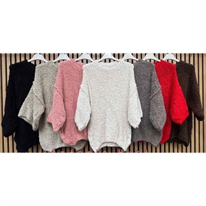 Sweter damski okrągły