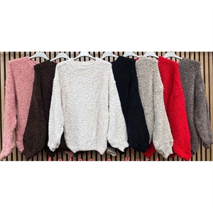 Sweter damski okrągły