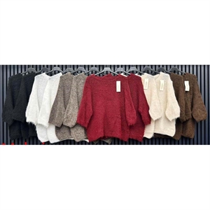 Sweter damski okrągły