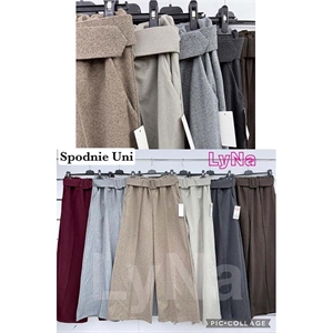 Spodnie szerokie nogawki damskie produkt Włoski