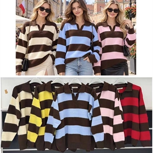 Sweter damski z kołnierzykiem