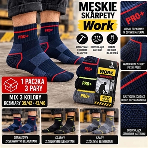 Skarpetki męskie  39-42/43-46