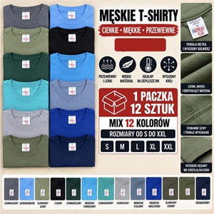 Koszulka męska z krótkim rękawem  S-2XL