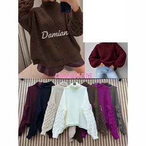 Sweter damski z golfem