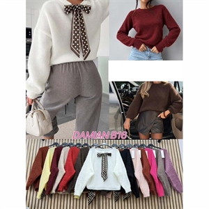 Sweter damski okrągły