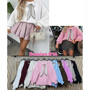 Sweter damski okrągły