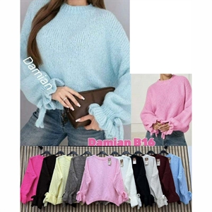 Sweter damski okrągły