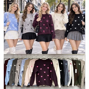 Sweter damski okrągły