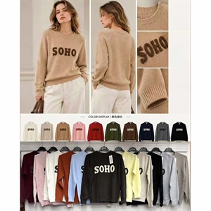 Sweter damski okrągły