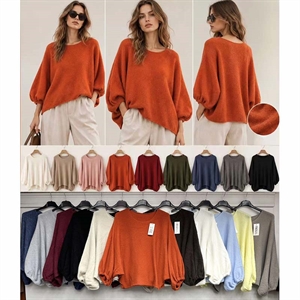 Sweter damski okrągły