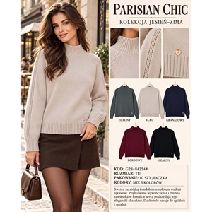 Sweter damski z golfem