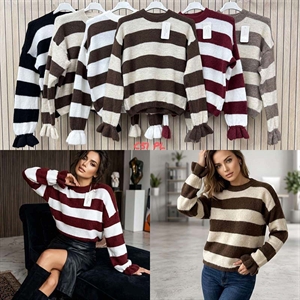 Sweter damski okrągły