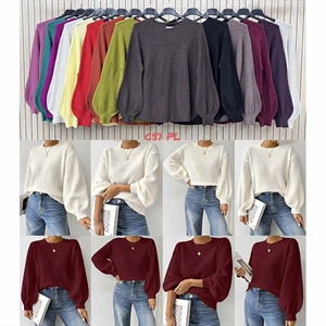 Sweter damski okrągły