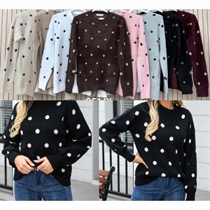 Sweter damski okrągły