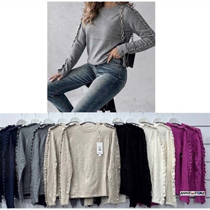 Sweter damski okrągły