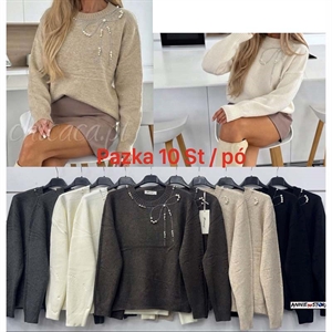 Sweter damski okrągły