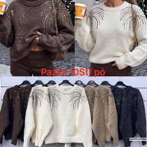 Sweter damski okrągły