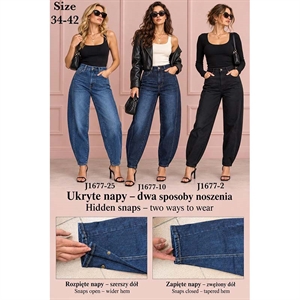 Jeansy damskie  34-42