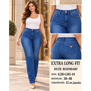 Jeansy damskie  38-48
