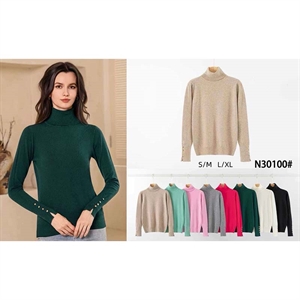 Sweter damski z golfem  S/M-L/XL