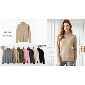 Sweter damski z golfem  S/M-L/XL