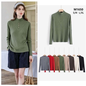 Sweter damski z golfem  S/M-L/XL