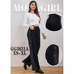 Jeansy z cekinami  XS-XL