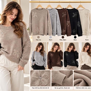Sweter damski okrągły