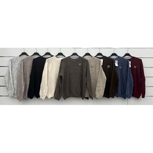 Sweter damski okrągły