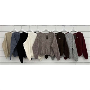 Sweter damski okrągły