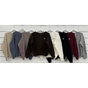 Sweter damski okrągły